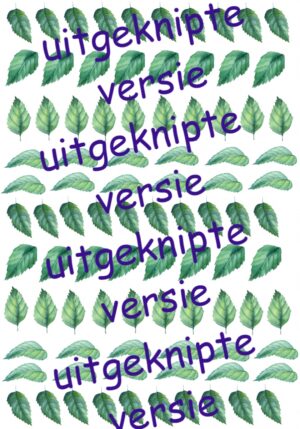 Blaadjes uitgeknipt