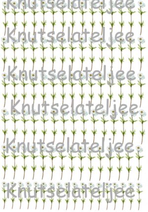 Blauwe bloem 1 zelf te knippen