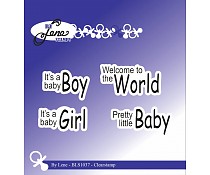 By Lene English Texts 2 Clearstamps (BLS1037)