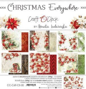 CHRISTMASEVERYWHERE - a set ofpapers 30,5x30,5cm
