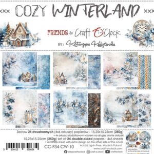COZYWINTERLAND - a set ofpapers 15,25x15,25cm