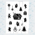 Card-io Clear Stamp Set A7 Gingerbreads CCSTGIN-01