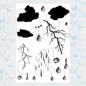 Card-io Clear Stempels Wet Weather