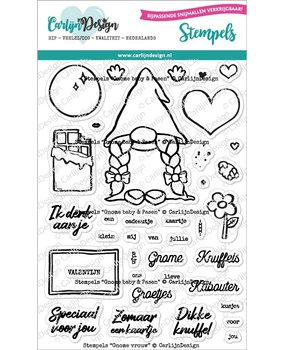 CarlijnDesign Stempels Gnome Vrouw