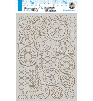 Chipboard Gears By Jolanda A5