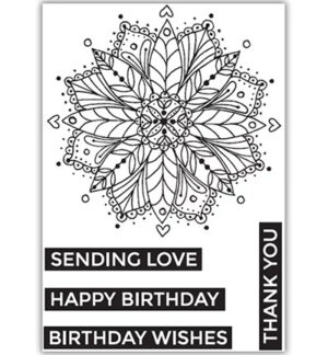 Clear Stamp Set A6 Mandala