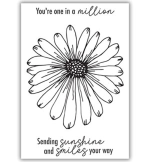 Clear Stamp Set A7 Darling Daisy