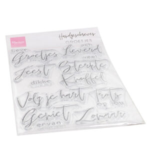 Clear Stamps Handgeschreven - Groetjes - NL