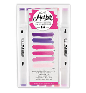 Connectable Box Water Based Dual Tip Markers- Sweets