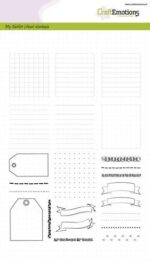 CraftEmotions clearstamps A5 - Bullet Journal - frames en randen