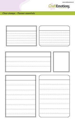 CraftEmotions clearstamps A5 - Planner 3