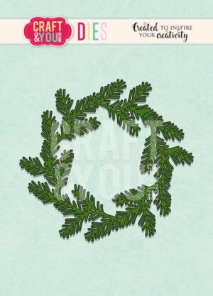 Craft&You Cutting Die Conifer krans