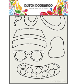 DDBD Card Art Built up Bear Zomer A5