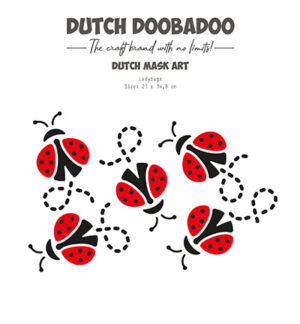 Dutch Doobadoo DDBD Mask-Art Ladybugs A5
