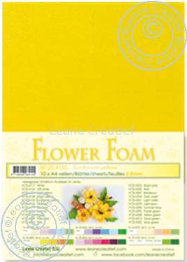 Flower foam sheets a4 Sunflower yellow