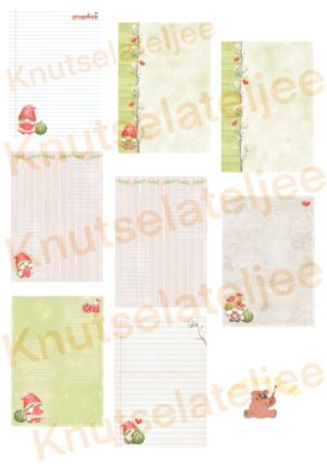 Gnomes Watermeloen designpapier