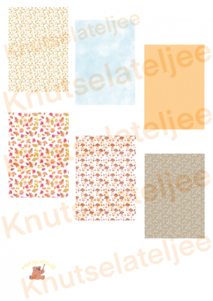 Herfstgnomes pat paper (6st)