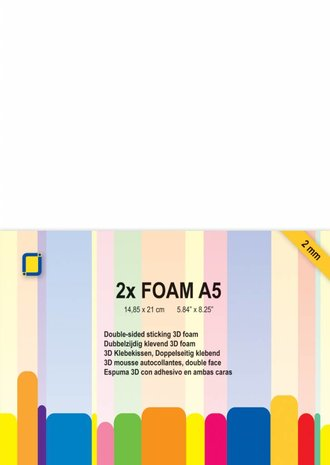 JEJE Produkt 3D Foam A5 2mm 2 Sheets