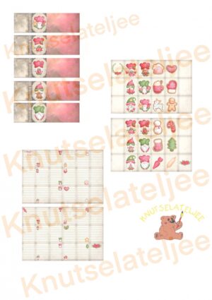 Kerst gnomes miniboekje 1