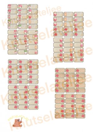 Kerst gnomes label