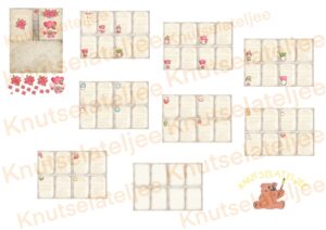 Kerst gnomes medium boekje