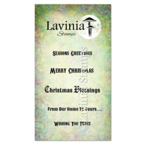 Lavinia Clear Stamps Chris.Greetings LAV839