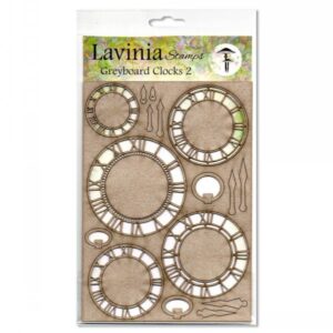Lavinia Stamps Greyboard Clocks 2 LSGB003