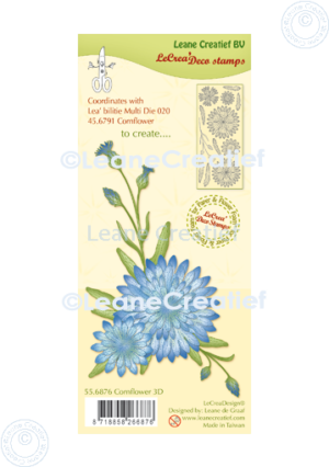 LeCreaDesign - deco clear stamp Cornflower 3D