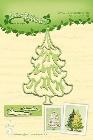 LeCrea - Leabilitie Christmas tree snij en embossing mal