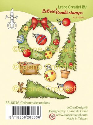 LeCrea - clear stamp combi Kerst decoraties