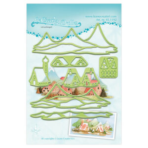 Lea bilitie - Landscape houses snij en embossing mal