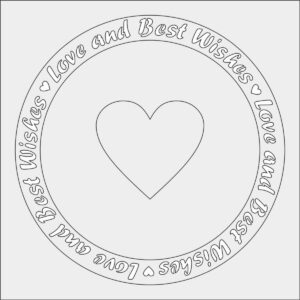 MajeMask Stencil Love and best Wishes STLO-02