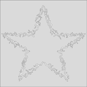 MajeMask Stencil Twiggy Star STTW-01