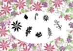 Majestix Clear Stamps Poinsettias and Peppermints MAPO-01