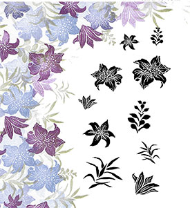 Majestix Clear Stempels Frilly Lily MAFR-02