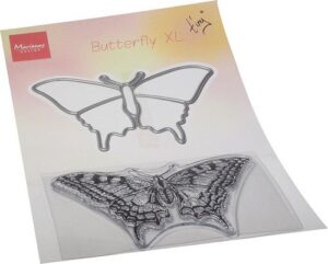 Marianne D Clear Stamp & die set Tiny's Vlinder