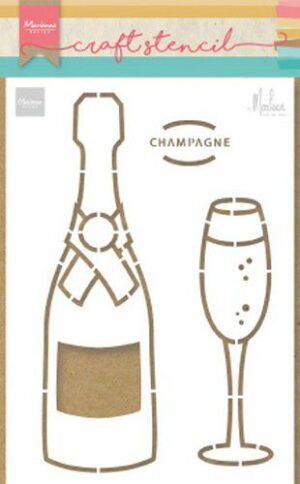 Marianne D Craft Stencil Champagne by Marleen