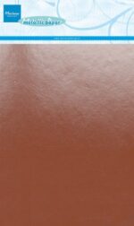Marianne D Decoratie Metallic papier 5vl - Koper A5