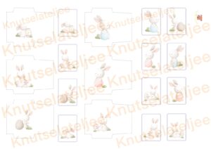 Mini envelop konijn 1-2
