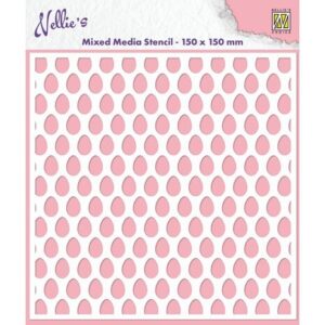 Nellie Snellen Mixed Media Stencil Eggs