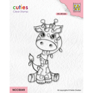 Nellie Snellen  Cutie Clear Stempels Giraffe