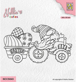 Nellie Snellen  Nellie's Cuties Clear Stamp Easter Gnom on