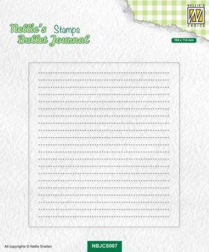 Nellies Choice Clearstamp - Journal - Basis pagina layout