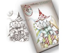 Polkadoodles Gnome Gift Of Xmas Clear Stamp
