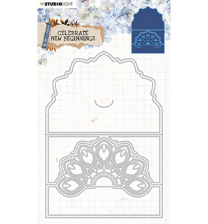 SL Cutting & Emb. Die Cardshape Celebrate new beginnings 142x201mm nr.378