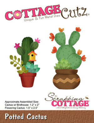 Scrapping Cottage Potted Cactus