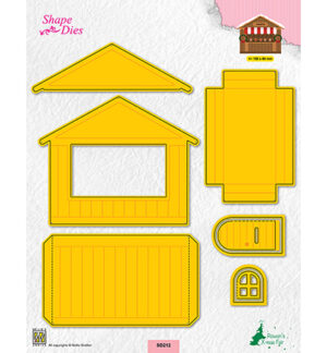 Shape dies Christmas house
