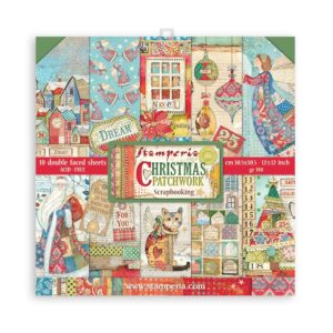 Stamperia Christmas Patchwork 12x12 Inch Paper Pack