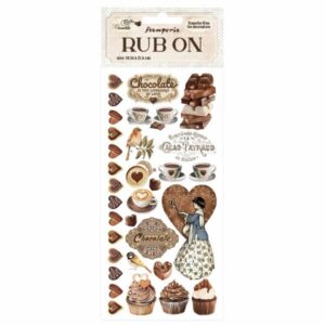 Stamperia Coffee and Chocolate Rub-On Sweety