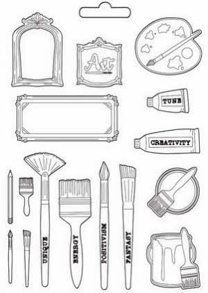 Stamperia Sunflower Art Soft Mould A5 Brushes